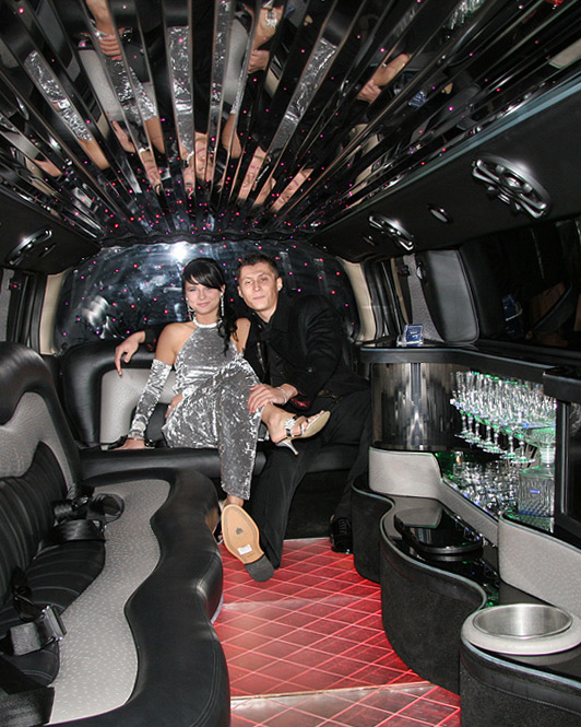 Limo Hire Services Interior of Limo in Dublin